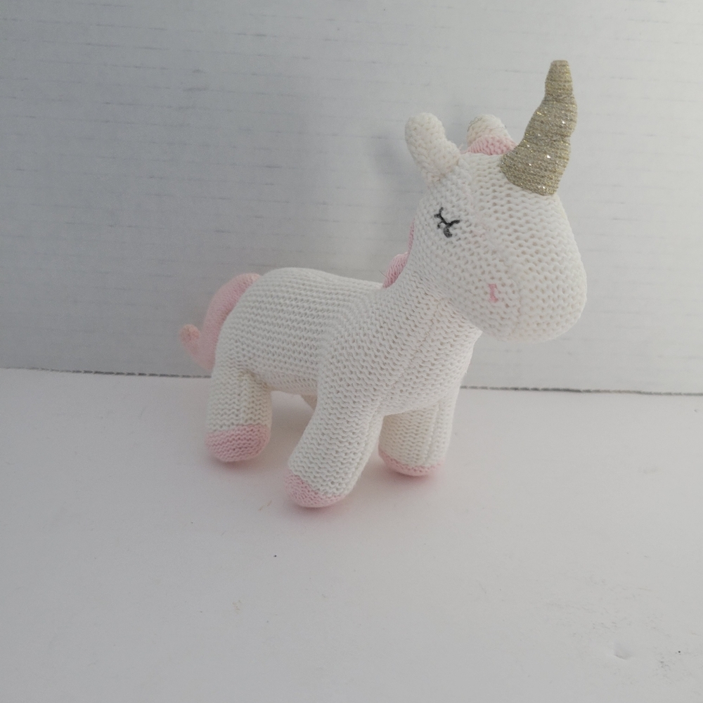 Mudpie Knit Unicorn Rattle - Picture 2 of 7
